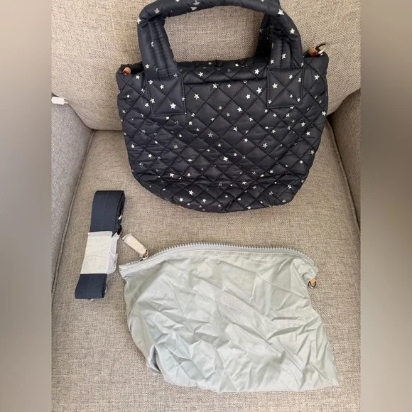 EEUC MZ Wallace Dawn with Silver Stars Mini Metro Tote Deluxe - Picture 3 of 11